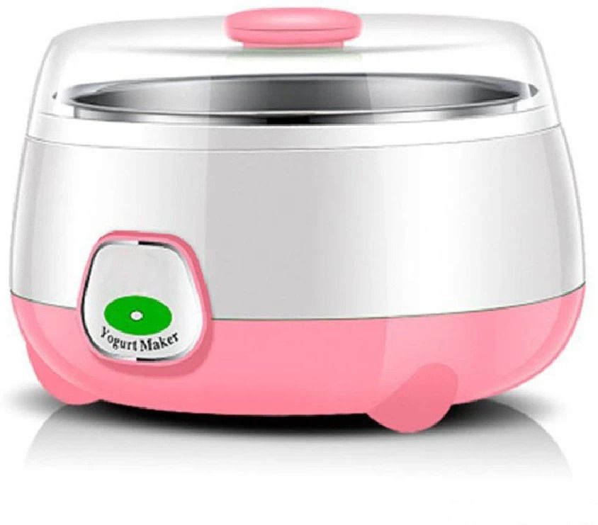 Electric Automatic Yogurt Maker Mini Portable Yogurt Making Machine Stainless Steel Container with Lid Kitchen Appliance Yogurt Maker