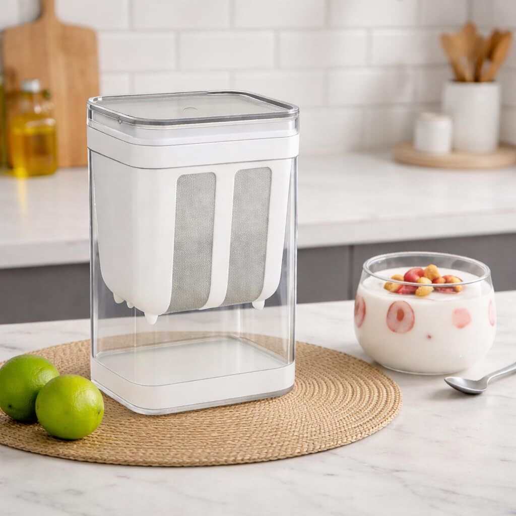 Greek Yogurt Strainer Maker with Fine Mesh Filter & Airtight Storage Box Yogurt Maker-image-34