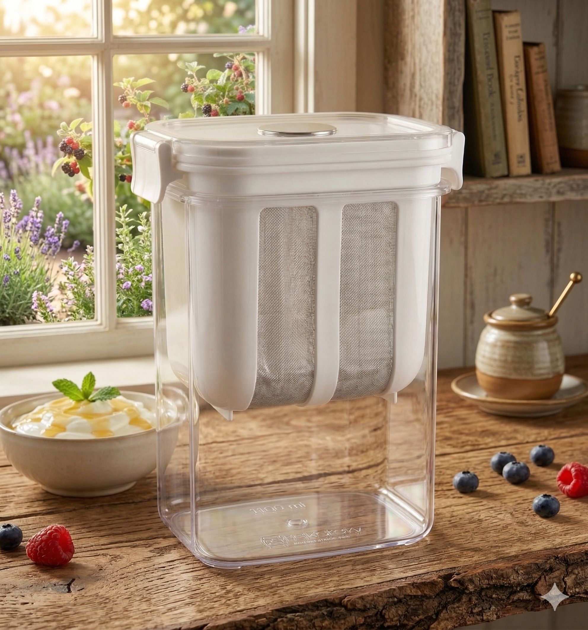 duron 1100ml Yogurt Strainer Box with Fine Yogurt Maker-picture-29