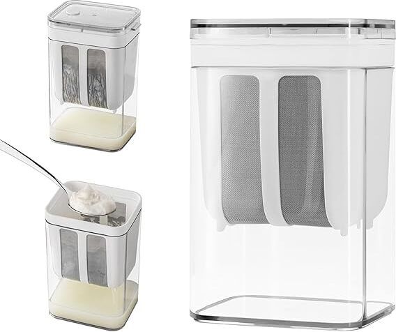 inditradition Greek Yogurt & Curd Maker & Strainer Box Multifunctional Yoghurt Filter Yogurt Maker-picture-32