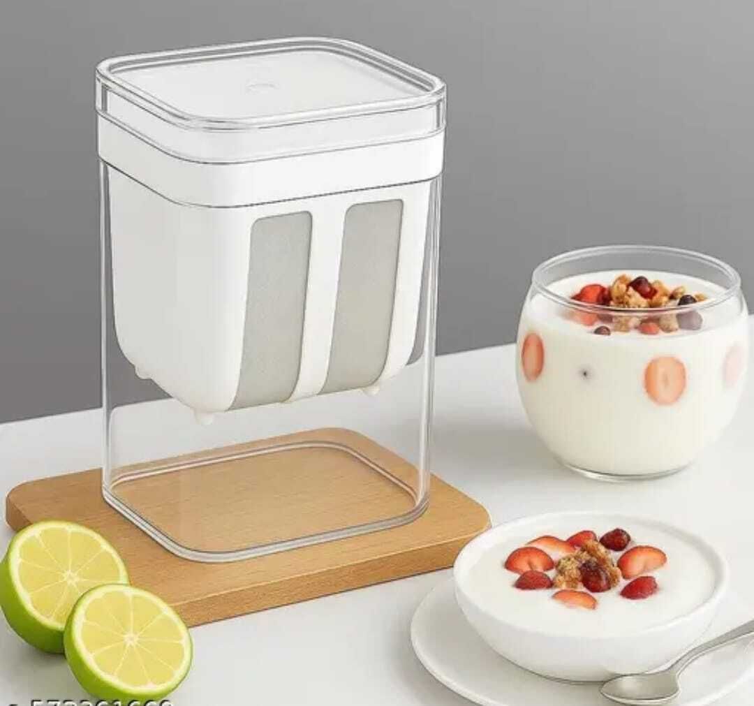 Yogurt & Curd Maker Fine Mesh Strainer with Lid Yogurt Maker-image-43