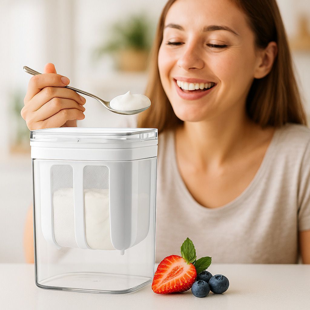 modek Greek Yogurt and Curd Maker, 1100ml Fine Mesh Strainer SMD104 Yogurt Maker-picture-23