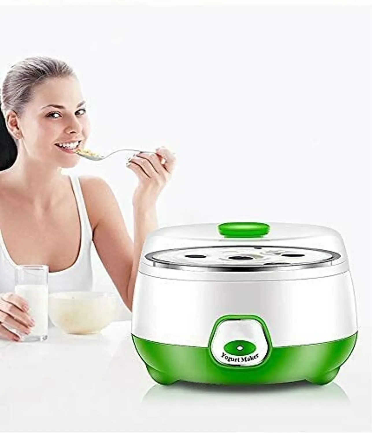 lemonzza Yogurt Maker Machine, Stainless Steel Inner Container Electric Yogurt Maker-picture-1