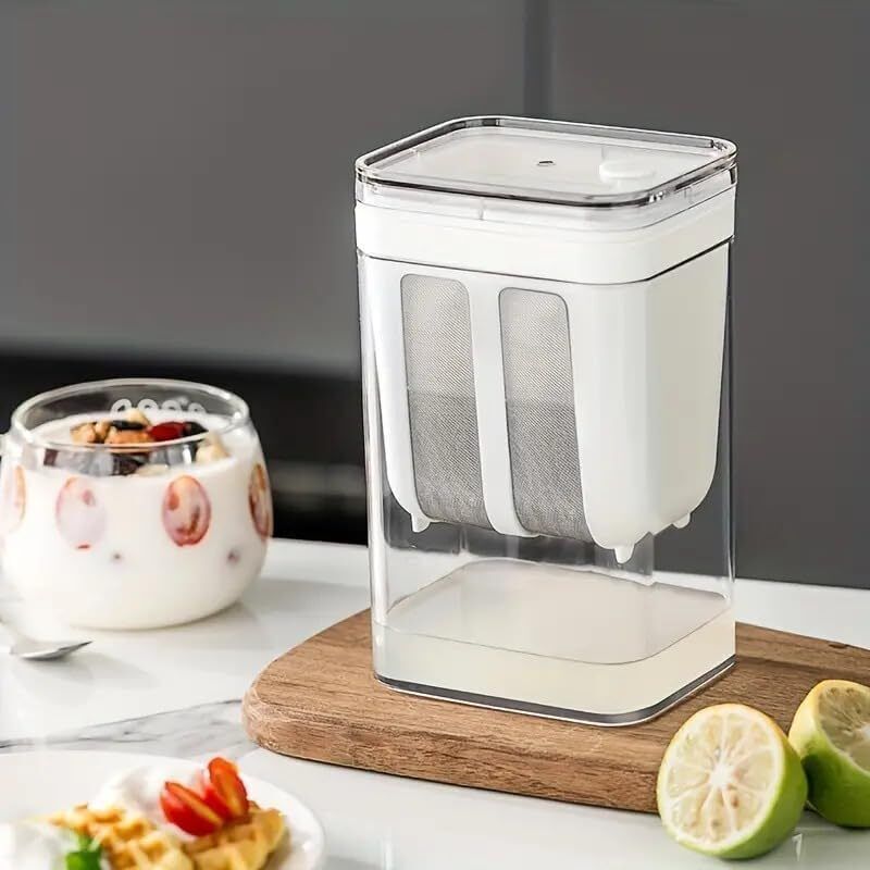 thrivanta Yogurt Strainer, Greek Yogurt Milk Filter, Hung Curd Food Mesh Strainer Yogurt Maker-picture-16