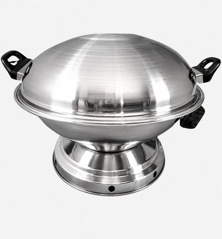 ma narmada Tandoor Bati Maker Baking Oven, 25 x 25 x 35 cm Food Steamer (Silver) Food Steamer-picture-15