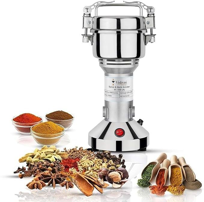 vishvas oil maker Vishvas Smallest Masala Grinder Machine 700W Home Use Spice Grinder 100gm 700 W Food Processor-picture-25