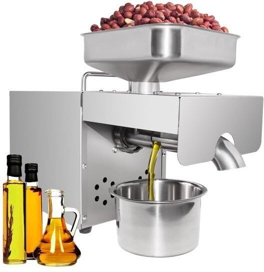 Oil Press Machine 0.5HP 400W Stainless Steel | Cold & Hot Press 2–4Kg/hr” 400 W Food Processor