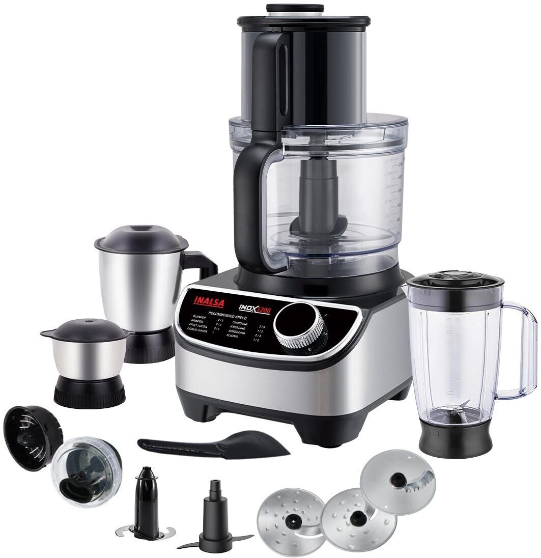 FP INOX 1200 |1200W Motor|2.5 L Processing Jar|Chopping & Kneading Blade 1000 W Food Processor