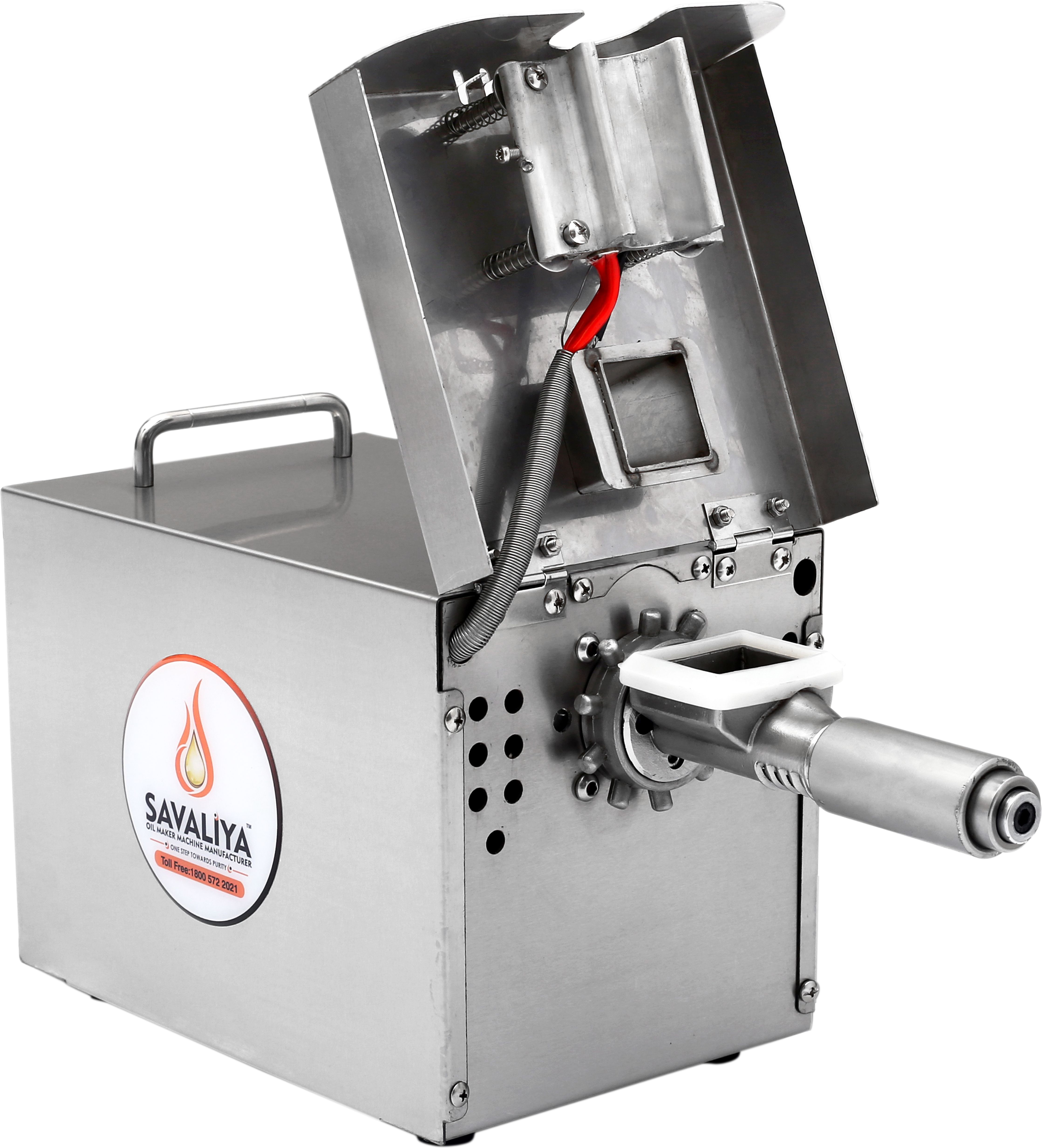 savaliya industries Stainless Steel Oil Maker Machine SI-601 (Silver) 400 W Food Processor-picture-11