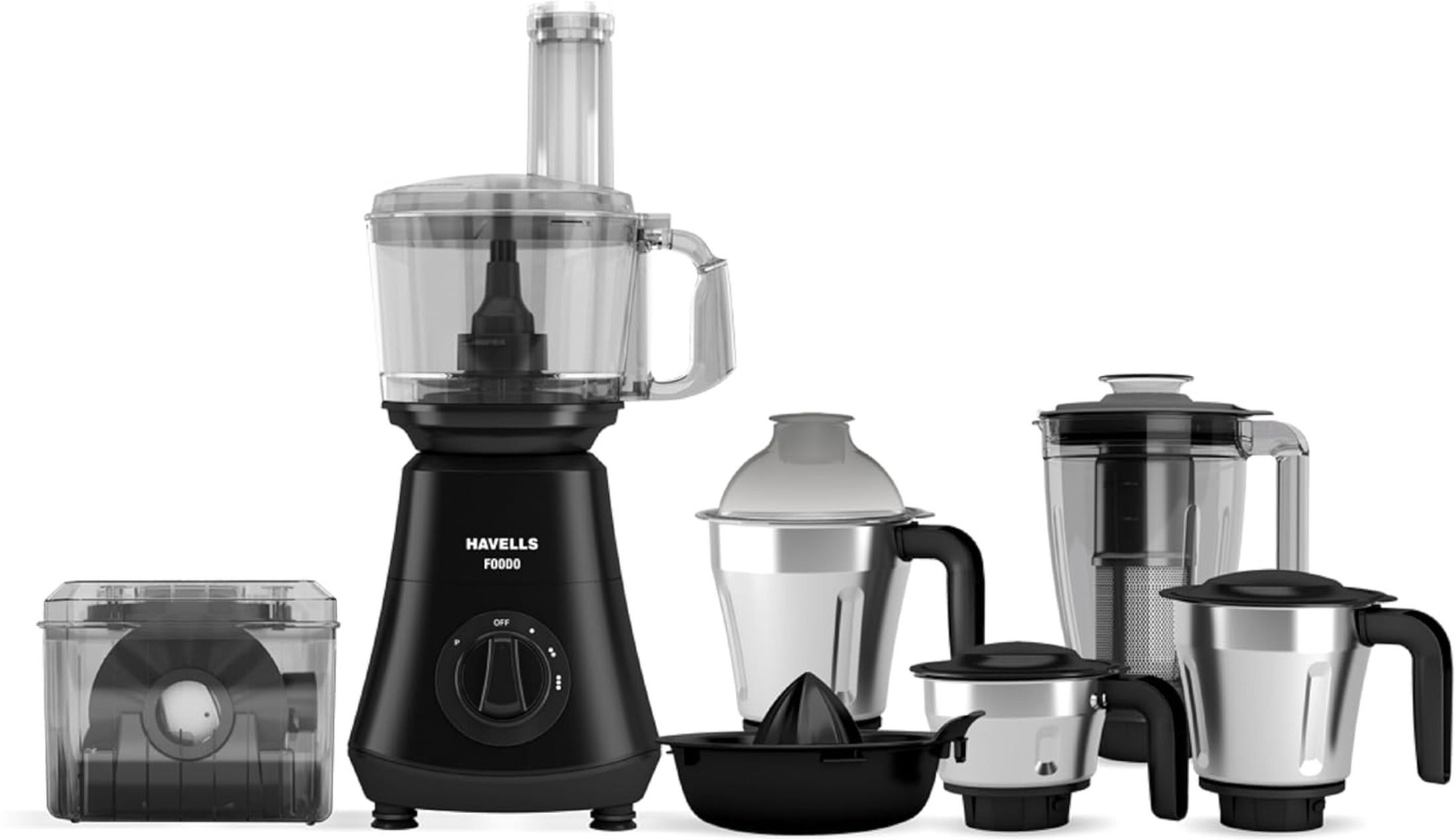 FOODO PROCESSOR |Attachement Box| Flow Breaker Jars|21000 Rpm| 750 W Food Processor-image-36