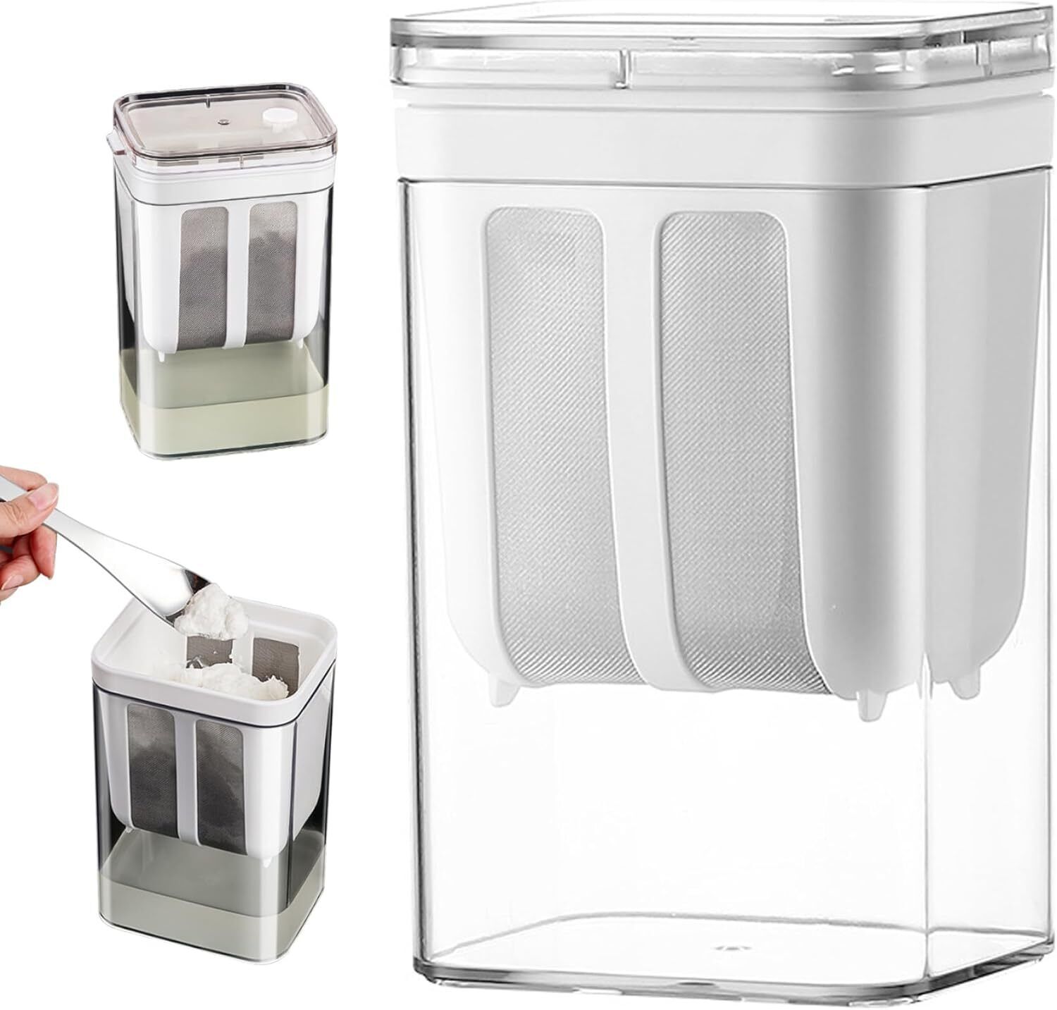 Multifunctional 1100 ml Hung Curd Strainer Greek Yogurt Maker with Lid for Home 6 W Food Processor-image-45