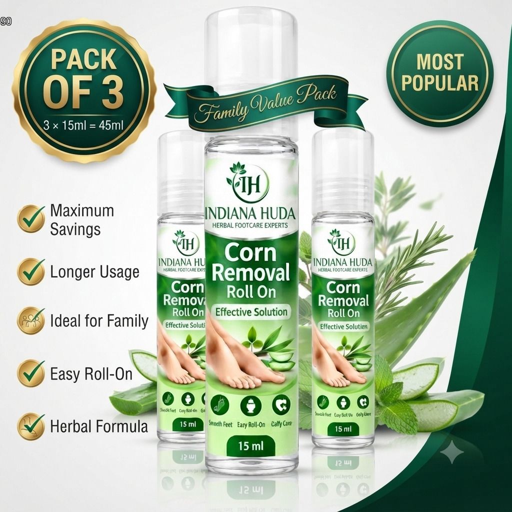 Foot Corn Remover Roll On Premium Corn Solution Pack of 3 45ml-image-1