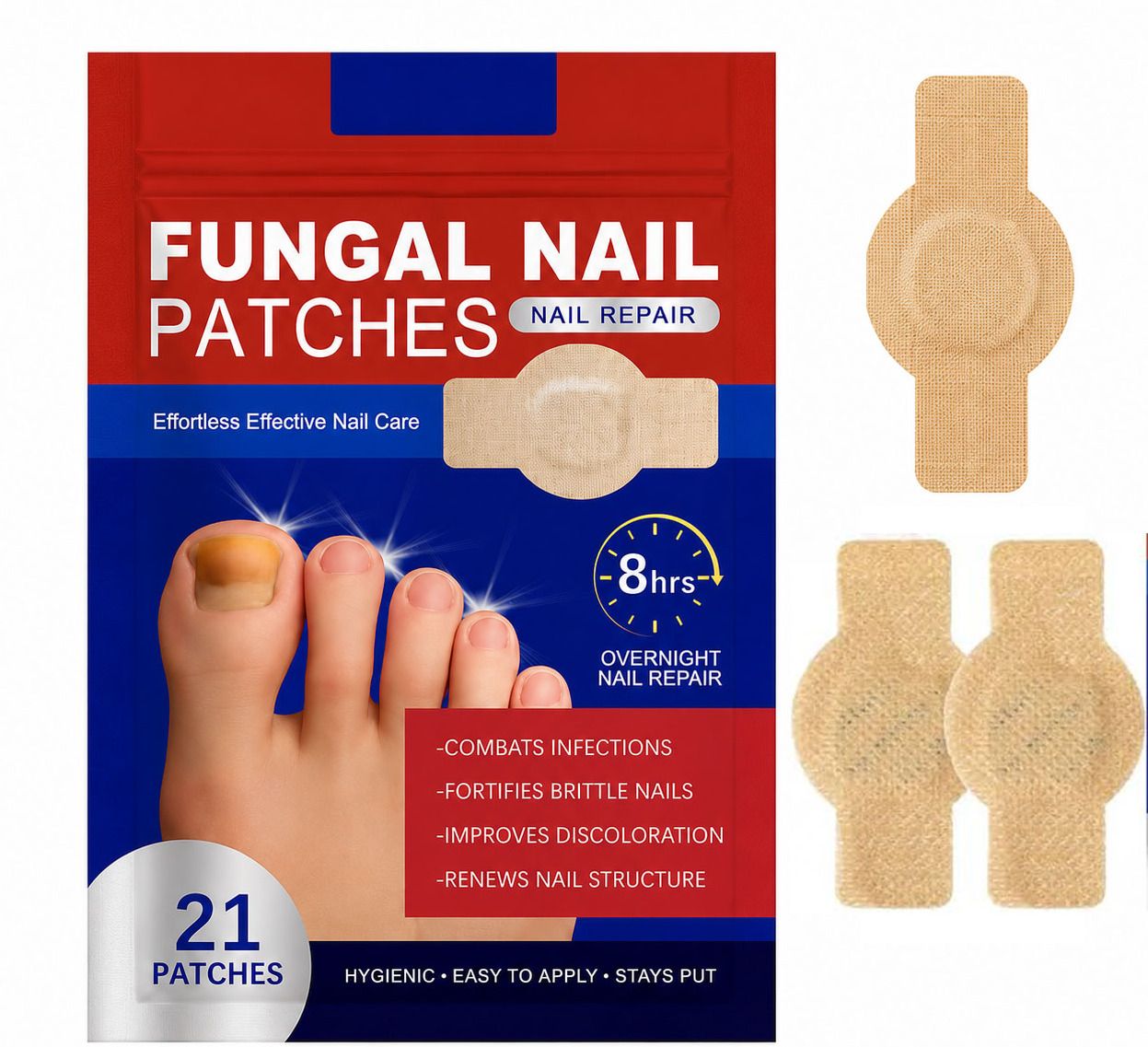 Nail Care Treatment Patch 21 Patches for Toenail and Fingernail Support-image-45
