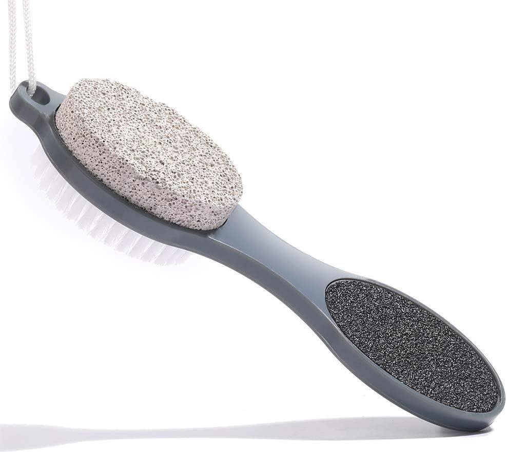 4in1 Foot File Callus Remover Set Pedicure Tools with Pumice Stone Foot Scrubber-image-1