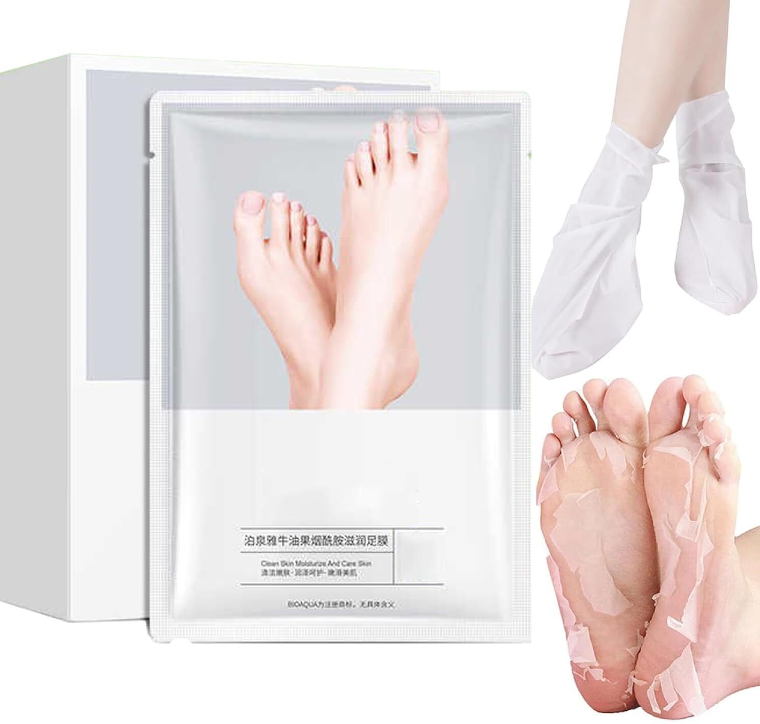 Foot Mask for Dry Cracked Feet, Removes Dead Skin-image-25