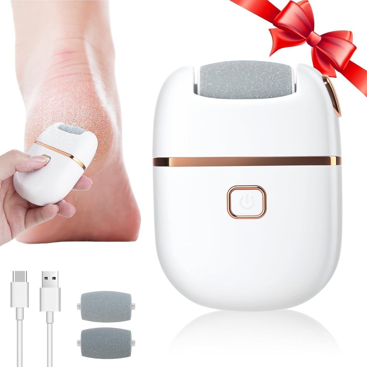 kvvtrades Callus Remover for Feet Rechargeable Foot Scrubber for Dead Skin & Cracked Heels-picture-36
