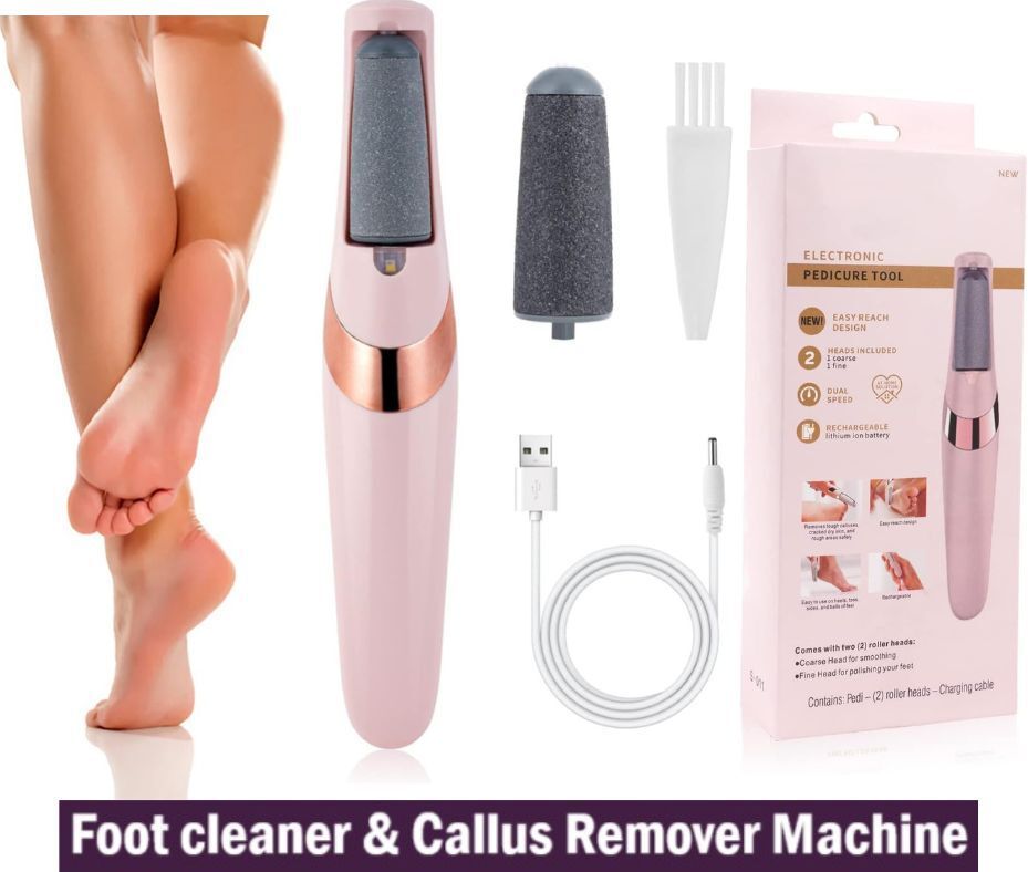 Electronic foot scrubber, foot crack remover, callus remover & foot cleaner-image-3