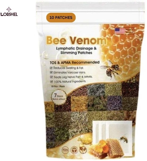 lorshel Bee venom foot patches assist in flushing toxins and tension-picture-17