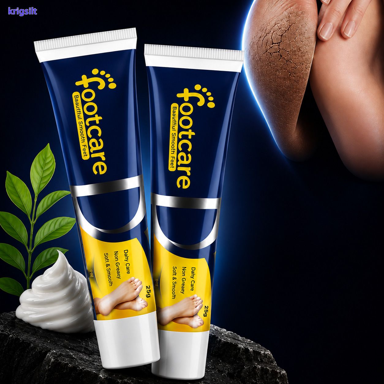 krigsilt Heel Crack Remover with Foot Care Cream and Moisturizer Formula-picture-11
