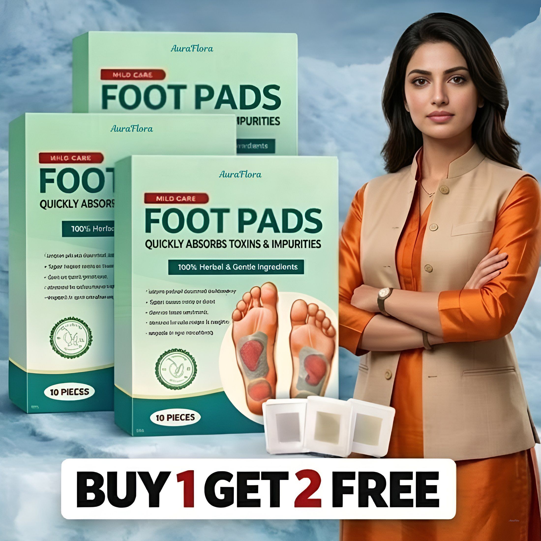 Mild Care Foot Pads | Zinger Foot Patch | Be Sleek Fat Refine Pad-image-20