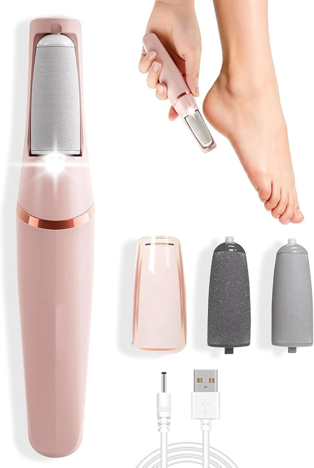 Callus Remover for Feet, Foot Scrubber for Dead Skin, Pedicure Kit for Foot-image-37