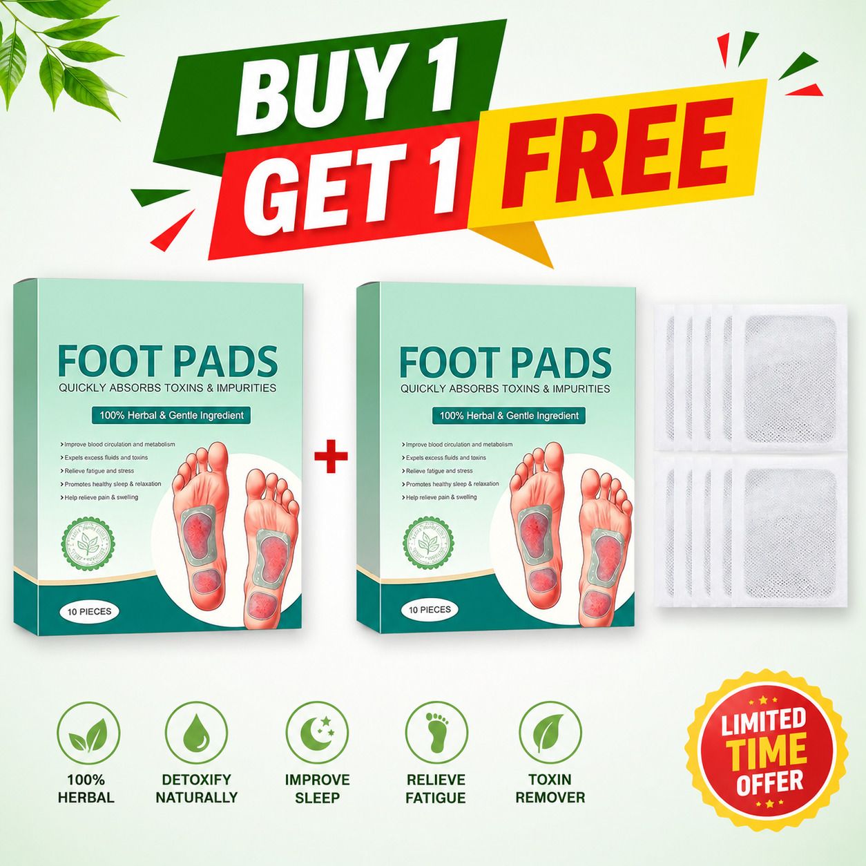 vrtrend Foot Patches Ginger, Warm Relax Care After Standing All Day vr _1-picture-21