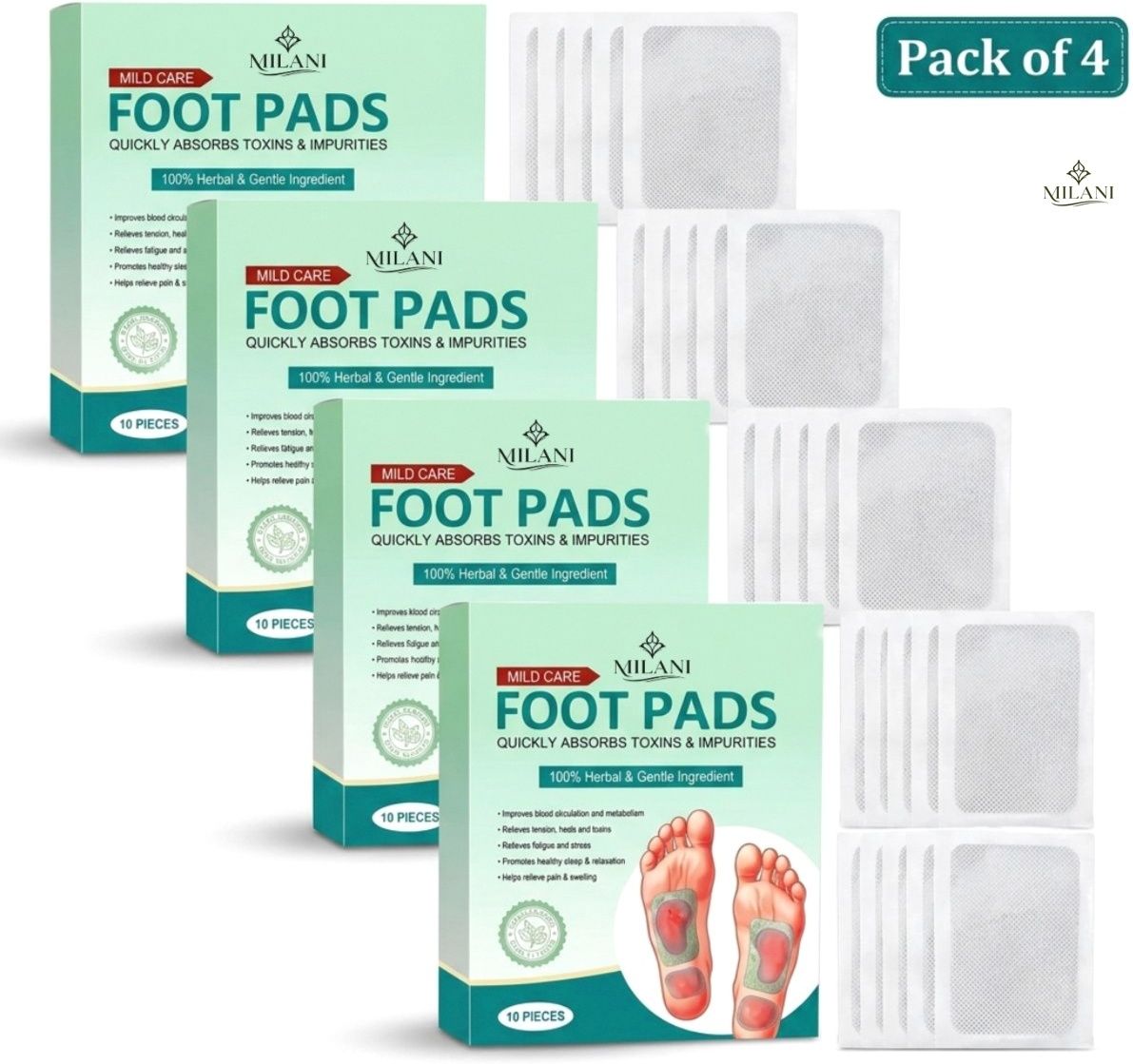 milani Ginger Detox Foot Pads | Complete Foot Comfort & Wellness Program for Active-picture-42