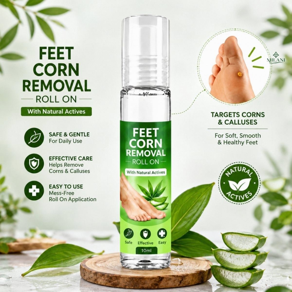 milani feet corn removal roll on gel | Essential Feet Corn Removal Roll On Daily Foot-picture-5