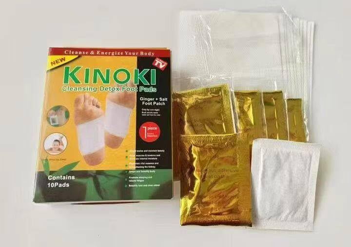 Cleansing Detox Foot Pads, Ginger & salt Foot Patch -10pcs Foot Pedal Flush-image-47