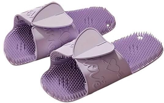Acupressure Massage Bathroom Slippers Foot Pedal Flush-image-41