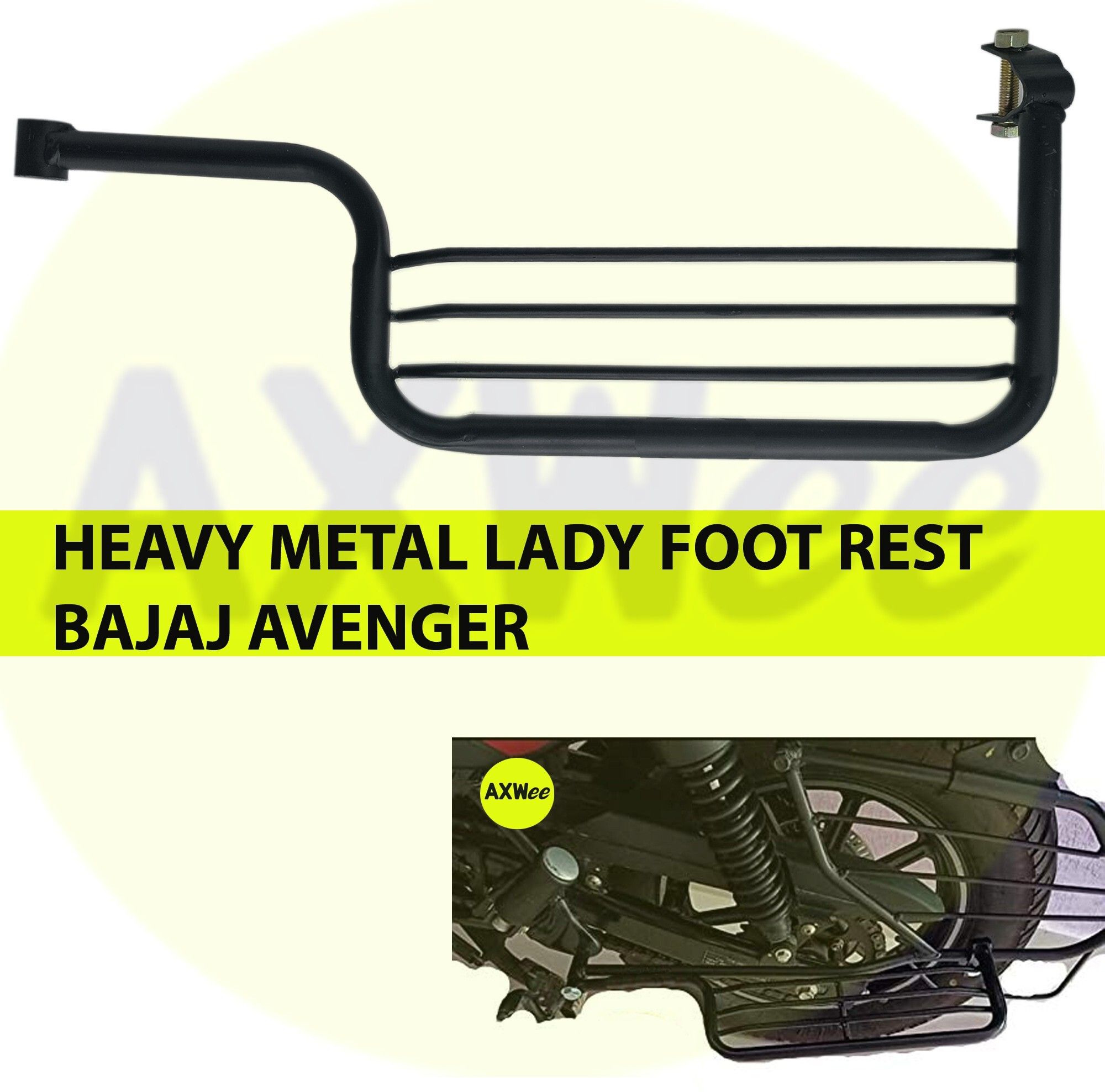 AXWee JEX-T220 HEAVY METAL LADY FOOTREST BAJAJ AVENGER Foot Rest-picture-23