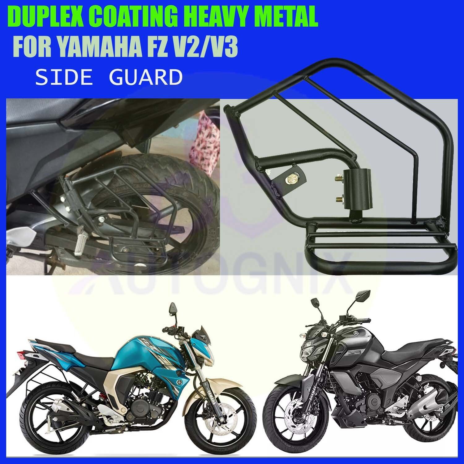 AutoGnix GENIUNE QUALITY HEAVY METAL FOOTREST GUARD FOR YAMAHA FZ V2/V3 Foot Rest-image-22