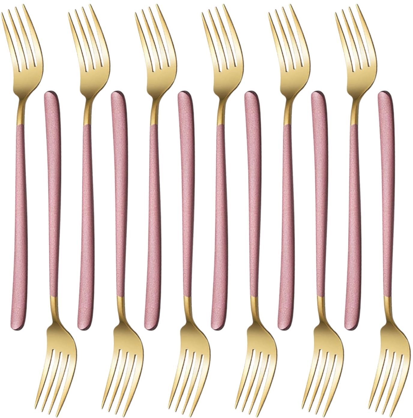 p-plus international Stainless Steel Forks Durable, Rust-Resistant, Mirror Finish, Dishwasher Safe Stainless Steel Dinner Fork Set-picture-2