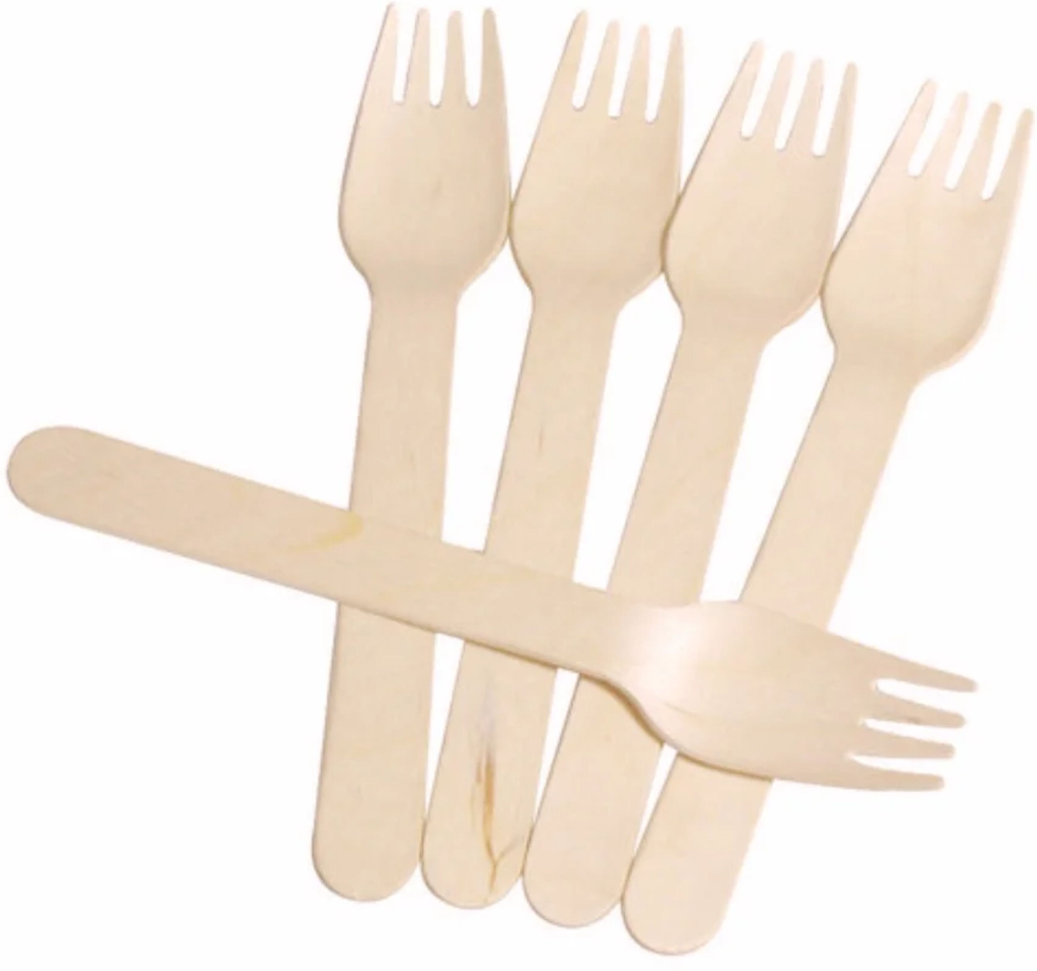 swarniya SPF002 Disposable Wooden, Bamboo Dinner Fork, Salad Fork, Fruit Fork Set-picture-27