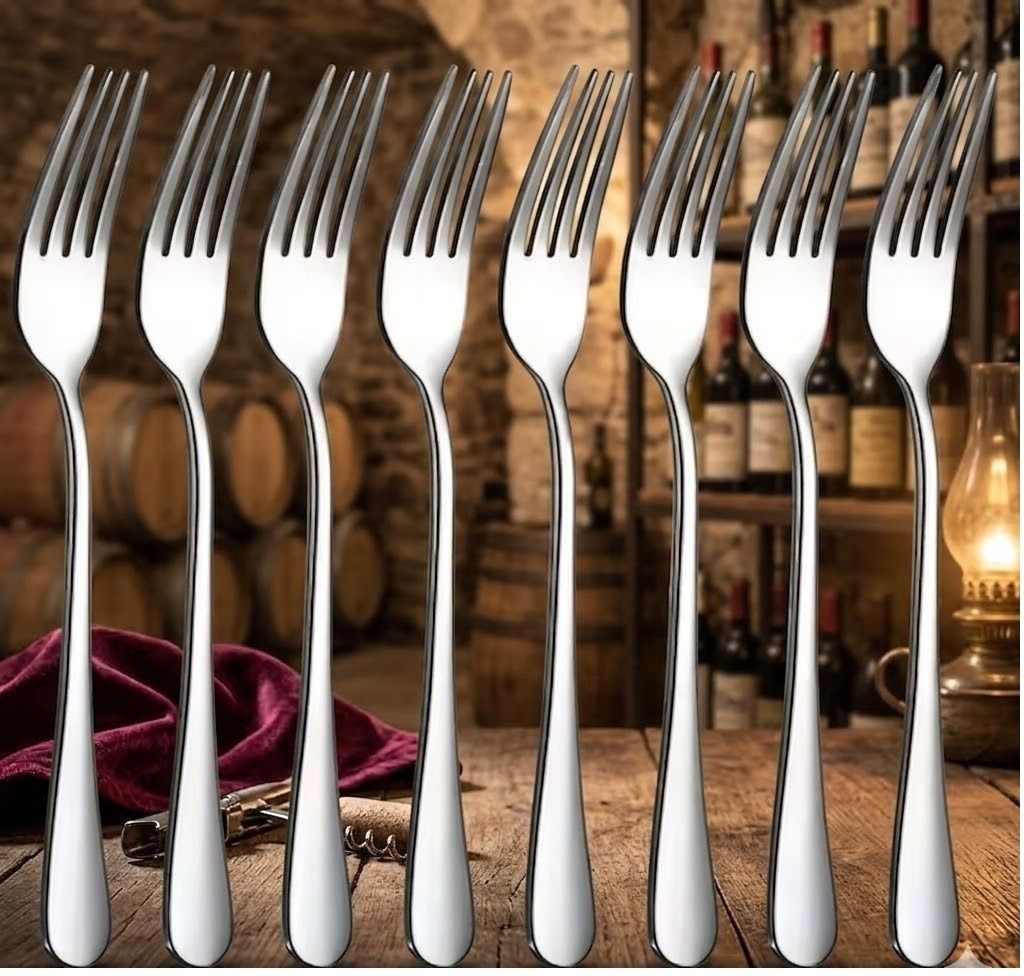 dinezaar Premium Dining Forks | Durable & Rust-Resistant Tableware Stainless Steel Dinner Fork Set-picture-26