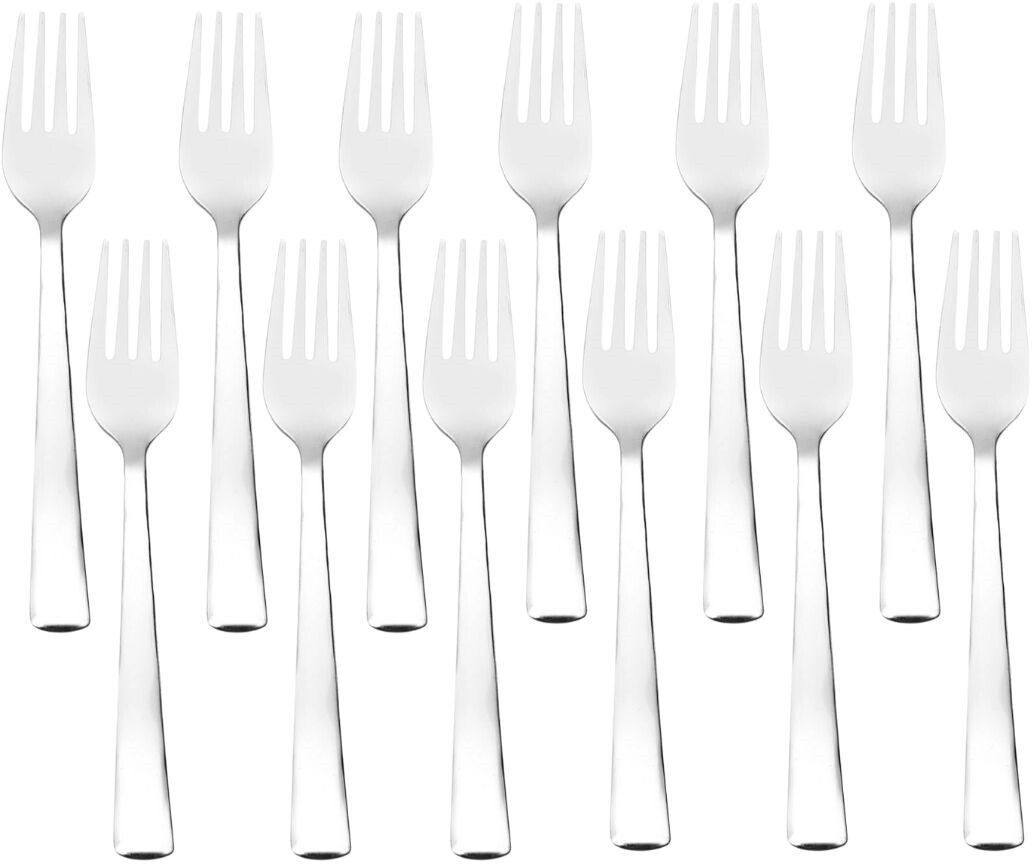 cutlux 12 Pieces Fork Length 15 cm 1.7mm Thickness Stainless Steel Salad Fork, Fruit Fork, Dinner Fork Set-picture-13