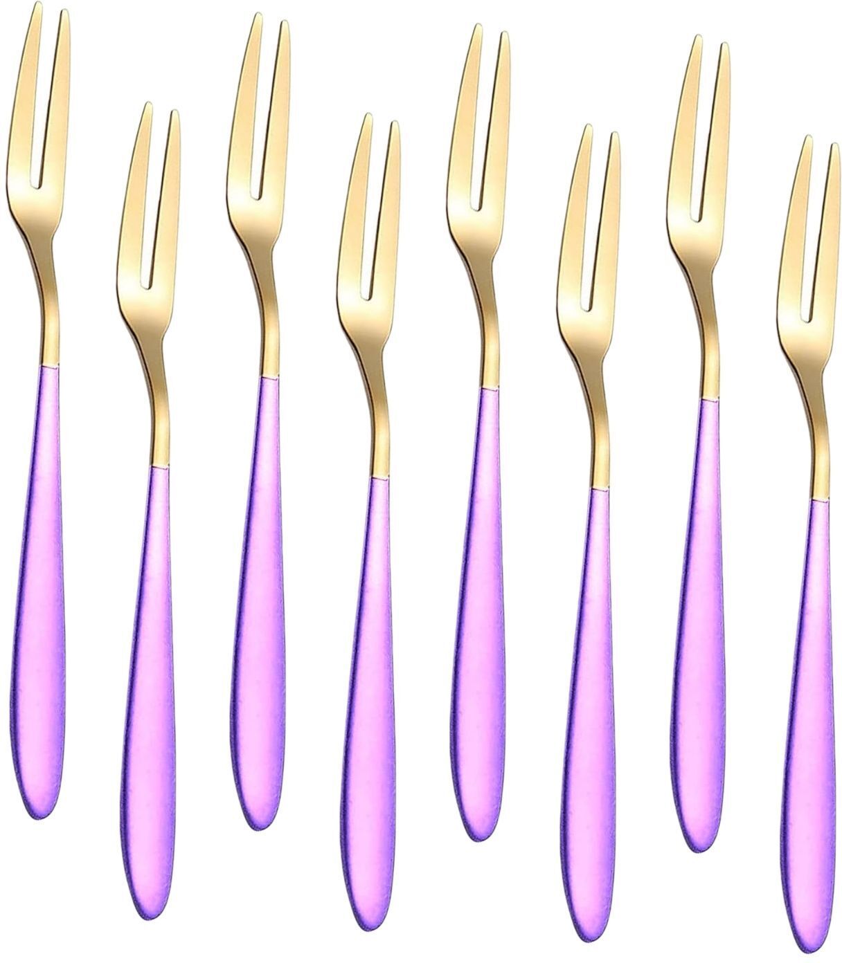Mini Appetizer Forks for Cake, Salad, Easy to Clean, Stainless Steel Dessert Stainless Steel Dessert Fork Set-image-12