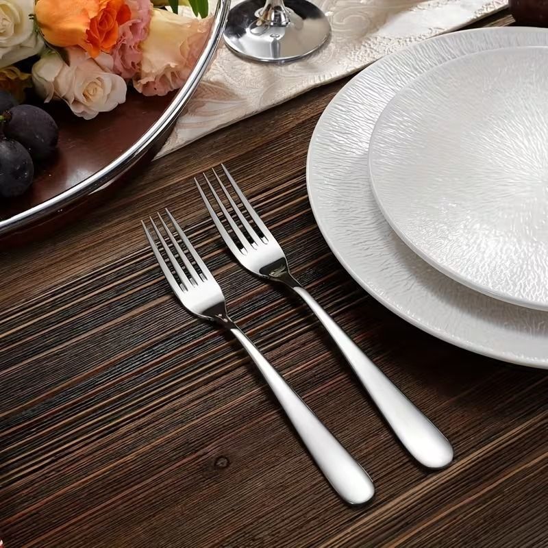 haniza Stainless Steel Dinner Fork Set – 8 Pieces | Heavy Duty Fork Spoon_f Stainless Steel Dinner Fork Set-picture-48