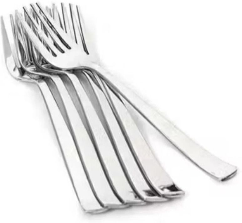 aaruyadav Premium Stainless Steel Fork Spoon Multipurpose Dining Cutlery Mirror Finish Stainless Steel Dinner Fork Set-picture-16