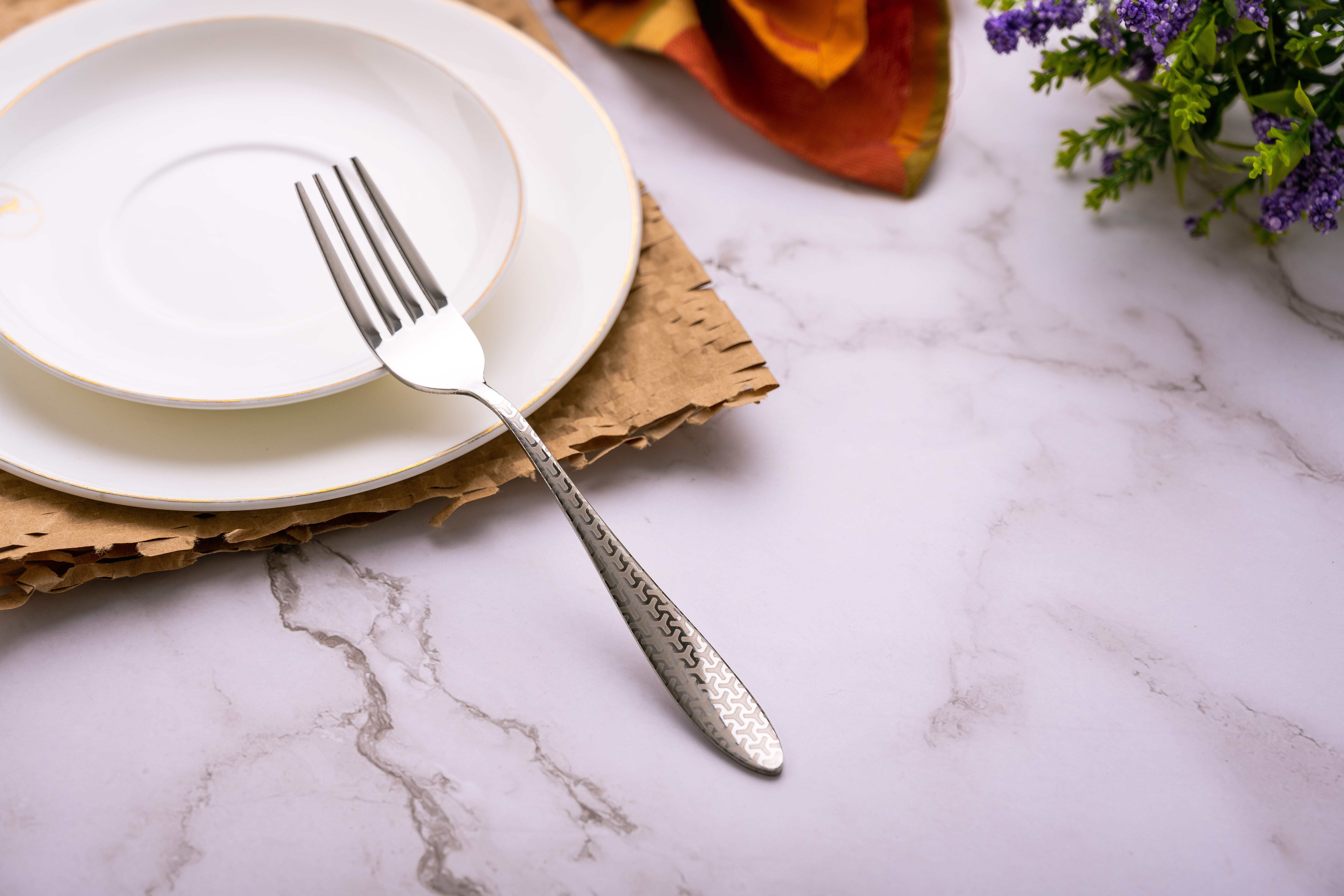 le casa Stylo AP Fork | 100% Food Grade Stainless Steel with ISO Certificaton | Stainless Steel Serving Fork Set-picture-24