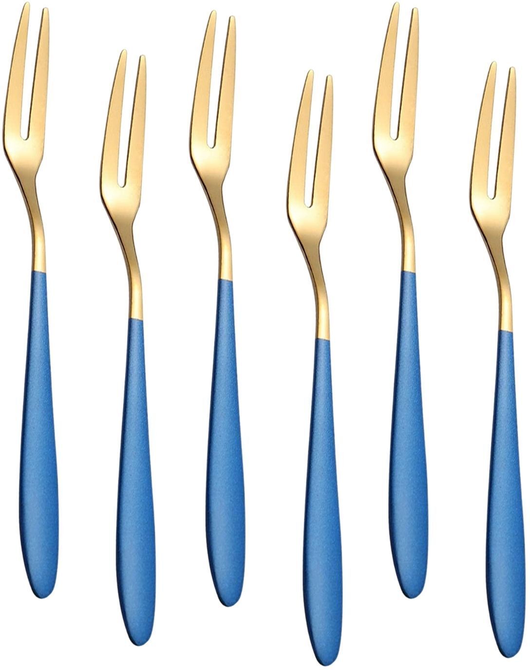 p-plus international Heavy Duty Dessert and Small Forks, New Appartment Essential Tableware Stainless Steel Dessert Fork Set-picture-45