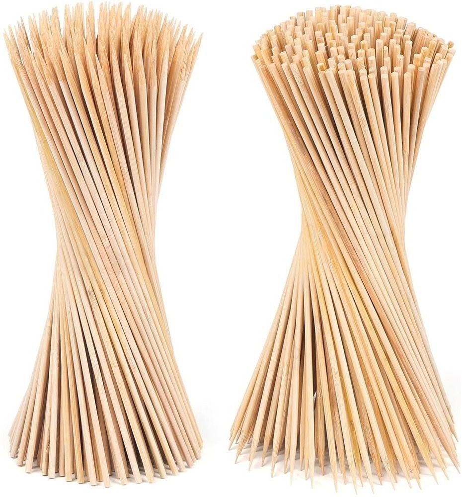 Skewers Grill Sticks 7.5 inch Disposable Bamboo Roast Fork Disposable Bamboo Roast Fork Set
