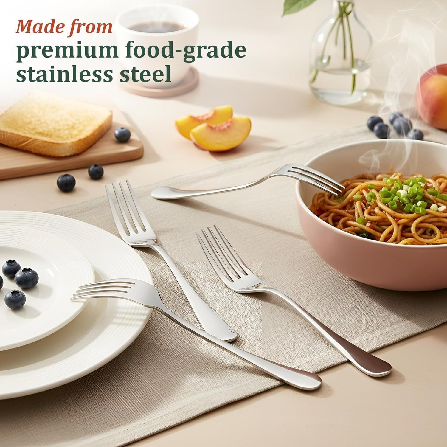 haniza Stainless Steel Dinner Fork Set of 12_f Stainless Steel Dinner Fork Set-picture-32