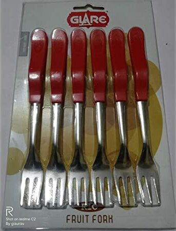 madankainchiwale Glare Rio Melamine Salad Fork Set image 1