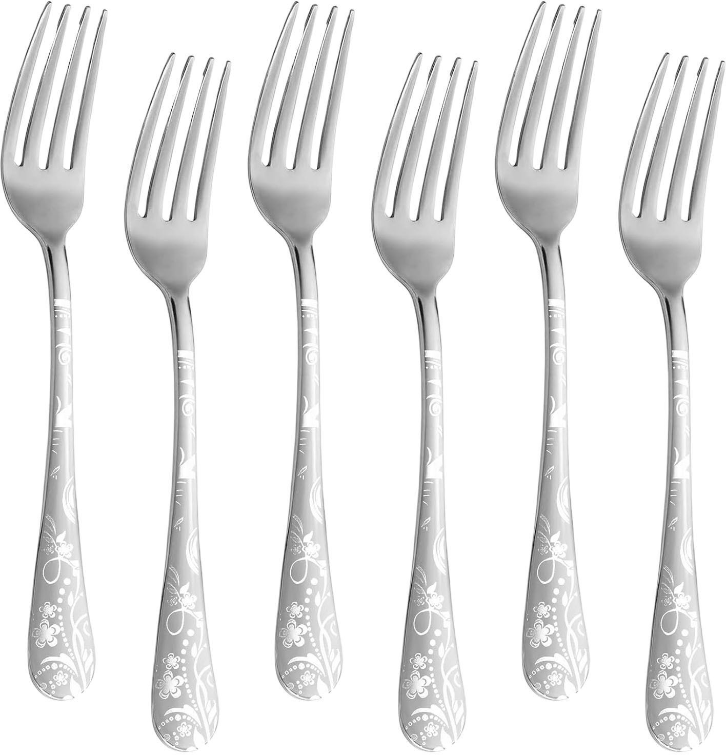oicia Nw1_Silver Salad Fork, Appetizer s, Silverware Table Forks, Dining Fork Stainless Steel Dinner Fork Set-picture-4