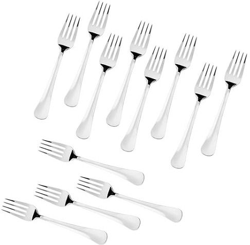 Dinner Fork Set | Rust Resistant Table Forks for Dining, Salad Stainless Steel Serving Fork Set-image-38