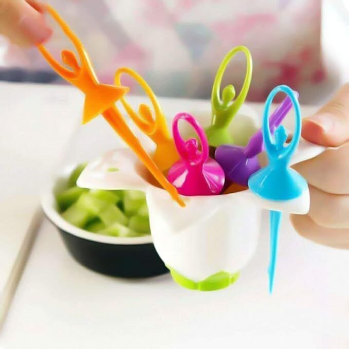 Treasure Box Plastic Unique Design fork Ideal For Plastic Baby Fork, Dessert Fork, Fruit Fork, Salad Fork, Serving Fork, Spork Set-image-23