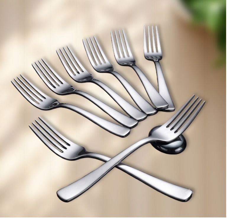 Premium Stainless Steel Table Fork Set of 12 | Heavy Duty Stainless Steel Serving Fork Set-image-47