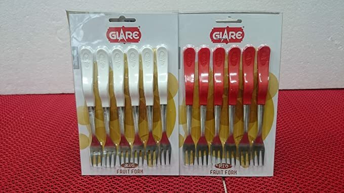 madankainchiwale Glare Rio Melamine Fruit Fork Set image 1