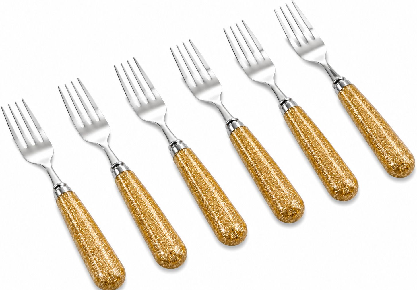 falak fashion FF-6FG Plastic, Stainless Steel Dinner Fork Set-picture-39